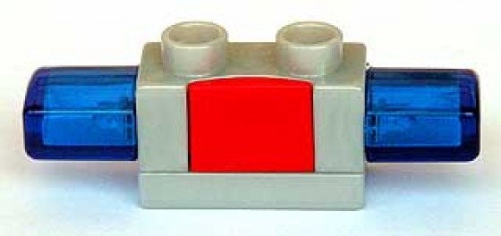 Lego 52189c02 Duplo Siren with Light and Sound 1 x 2 Base with Red Button Popitoi